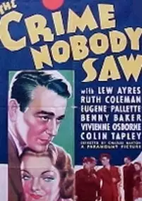 Plakat filmu The Crime Nobody Saw