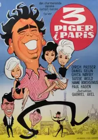 Plakat filmu Tre piger i Paris