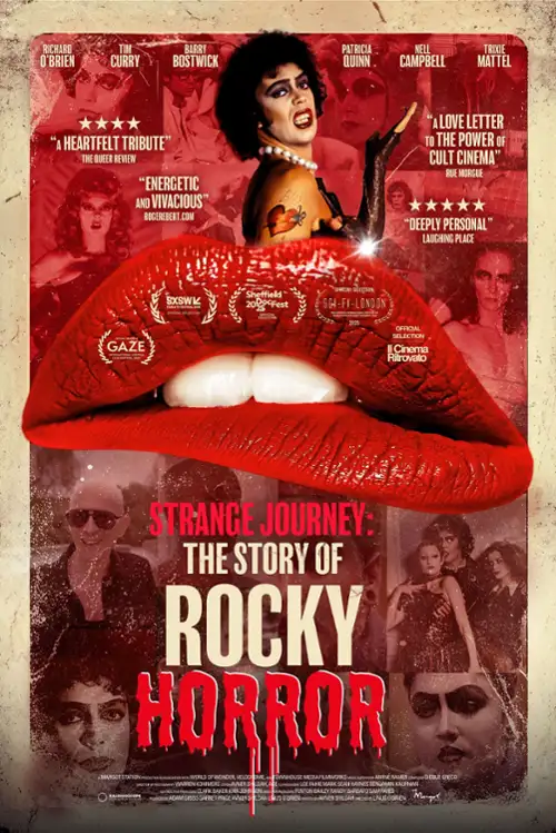 plakat filmu Dziwna podróż: Historia Rocky Horror