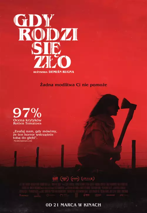 plakat filmu Gdy rodzi się zło