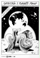 plakat filmu Ucieczka z Planety Małp