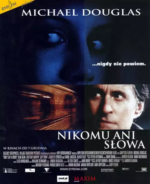 plakat filmu Nikomu ani słowa