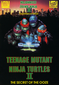 Plakat filmu Wojownicze ż&oacute;łwie ninja II: Tajemnica szlamu