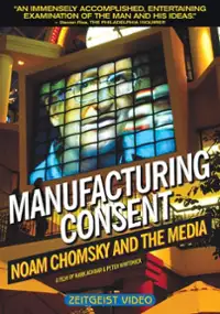 Plakat filmu Fabryka konsensusu - Noam Chomsky i media
