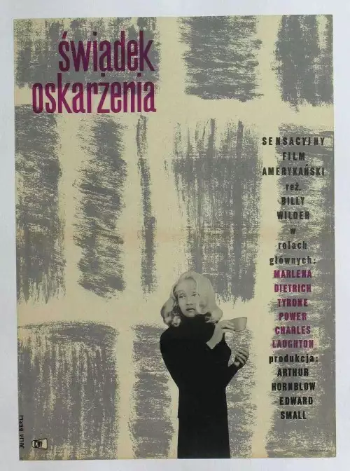 plakat filmu Świadek oskarżenia