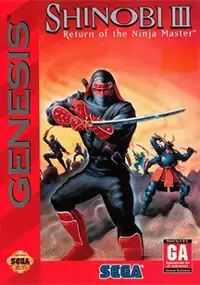 Plakat gry Shinobi III: Return of the Ninja Master