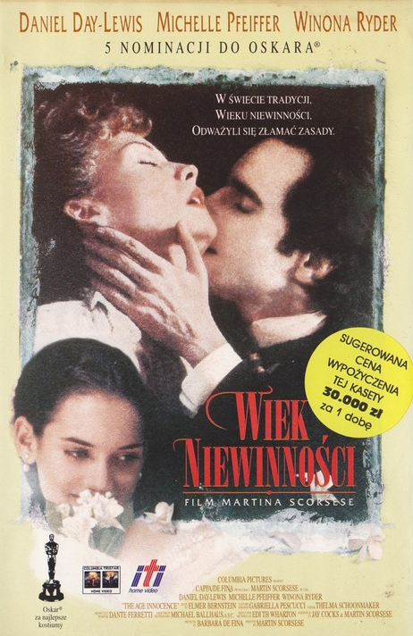 plakat filmu Wiek niewinności