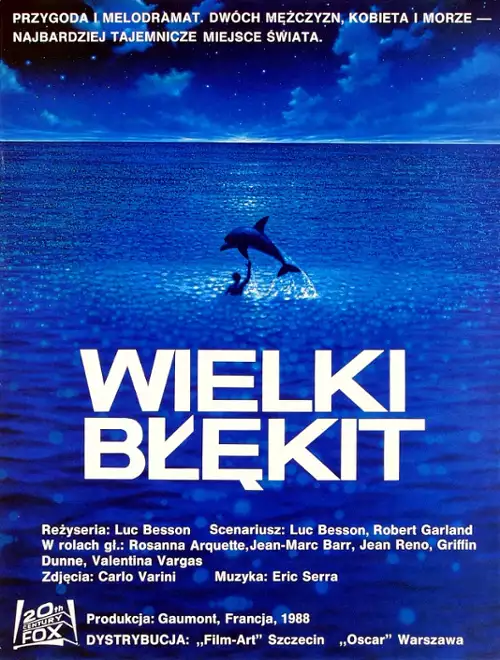 plakat filmu Wielki błękit