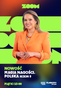 Plakat programu TV Magia nagości. Polska