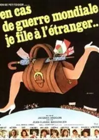 Plakat filmu En cas de guerre mondiale, je file à l'étranger