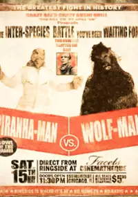Plakat filmu Wolf Man vs Piranha Man: Howl of the Piranha