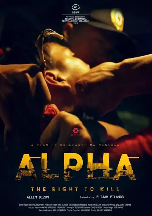 plakat filmu Alfa, prawo do zabijania
