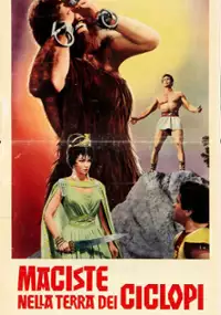 Plakat filmu Maciste nella terra dei ciclopi