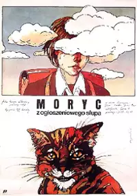 Plakat filmu Moryc z ogłoszeniowego słupa