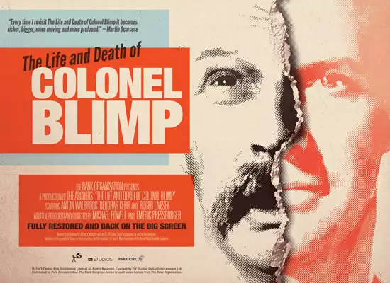 plakat filmu Życie i śmierć pułkownika Blimpa