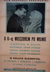 Plakat filmu O szóstej wieczorem po wojnie