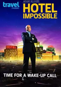 Plakat programu TV Hotelowe rewolucje