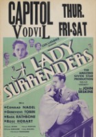 plakat filmu A Lady Surrenders