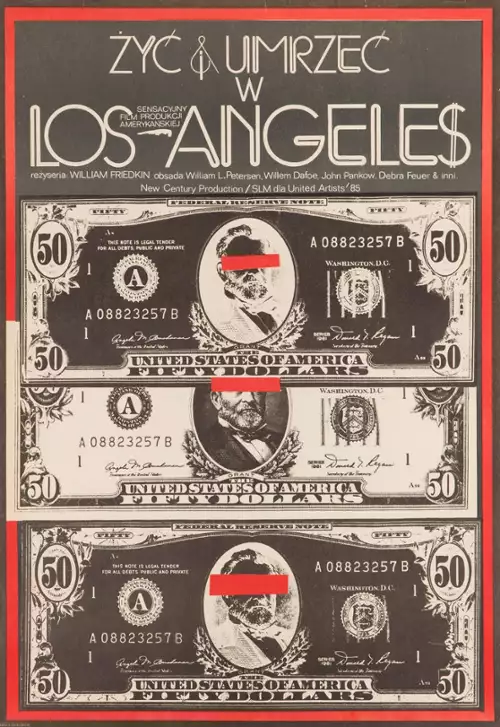 plakat filmu Żyć i umrzeć w Los Angeles