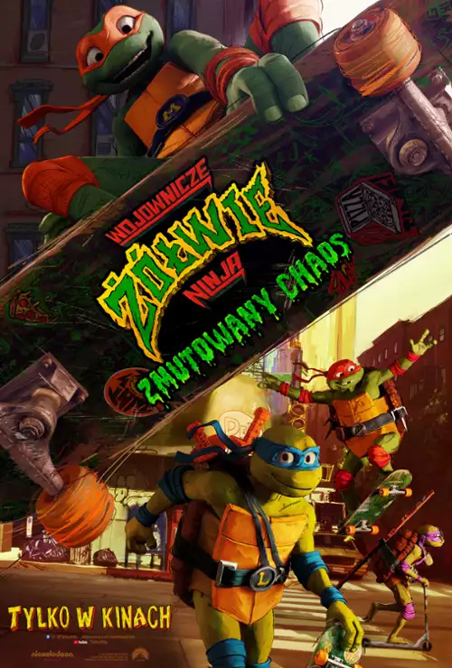 plakat filmu Wojownicze Żółwie Ninja: Zmutowany chaos