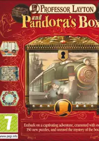 Plakat gry Professor Layton and Pandora&#39;s Box