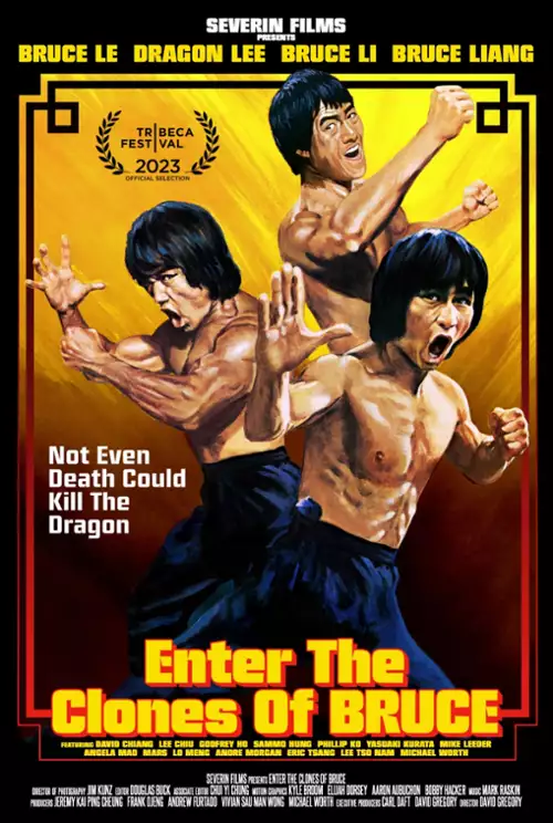 plakat filmu Wejście klonów Bruce'a Lee