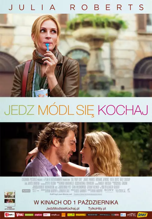 plakat filmu Jedz, módl się, kochaj