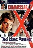 plakat filmu Kommissar X - Drei blaue Panther