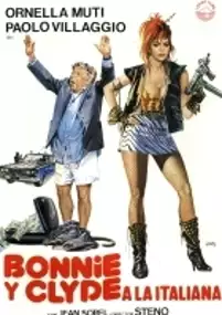 Plakat filmu Bonnie i Clyde we włoskim stylu