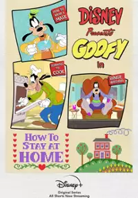 Plakat serialu Disney przedstawia Goofiego: jak zostać w domu i się nie nudzić