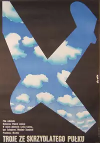 Plakat filmu Troje ze skrzydlatego pułku