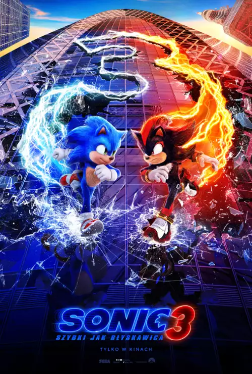 plakat filmu Sonic 3: Szybki jak błyskawica