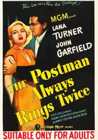 Plakat filmu Listonosz zawsze dzwoni dwa razy