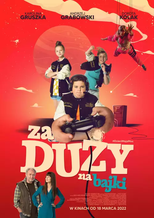 plakat filmu Za duży na bajki