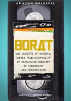 plakat filmu Borat: kaseta video z materiałem "nie do przyjęcia" według kazachskiego Ministerstwa Cenzury i Obrzezania