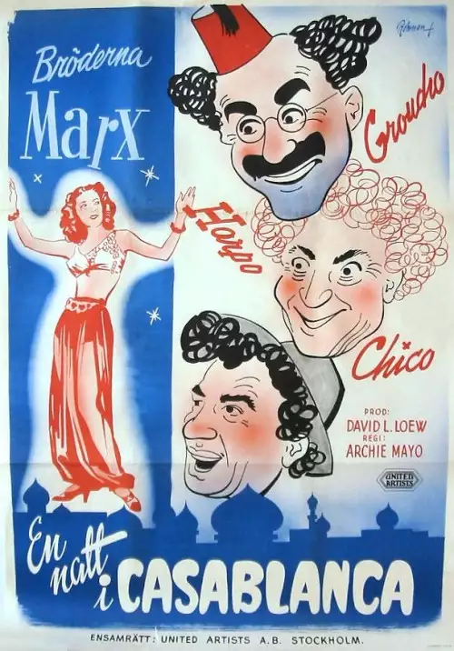 plakat filmu Noc w Casablance