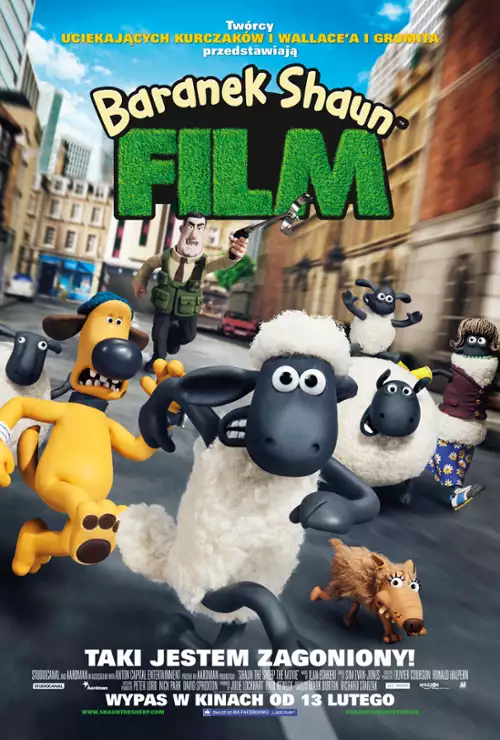 plakat filmu Baranek Shaun. Film