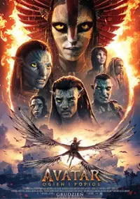 Plakat filmu "Avatar: Ogień i popiół"