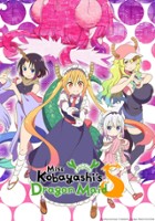 plakat serialu Kobayashi-san Chi no Maid Dragon S