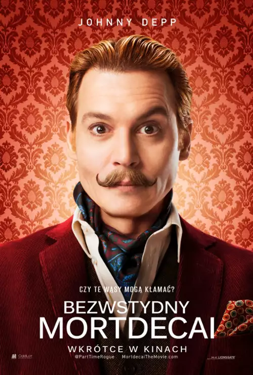 plakat filmu Bezwstydny Mortdecai