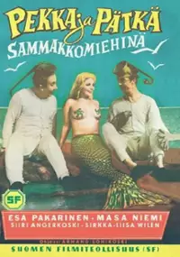 Plakat filmu Pekka ja Pätkä sammakkomiehinä