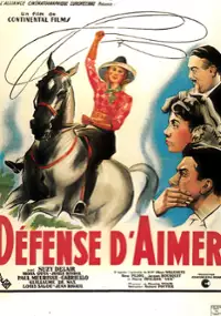 Plakat filmu Défense d'aimer
