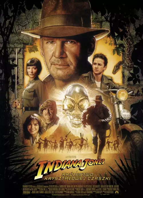 plakat filmu Indiana Jones i Królestwo Kryształowej Czaszki