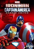 plakat filmu Iron Man and Captain America: Heroes United
