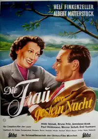 Plakat filmu Die Frau von gestern Nacht