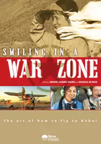 Plakat filmu Z uśmiechem do strefy wojennej