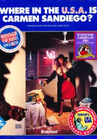 Plakat gry Where in the U.S.A. Is Carmen Sandiego?