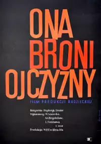 Plakat filmu Ona broni ojczyzny