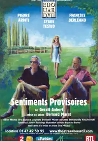 Plakat filmu Sentiments provisoires