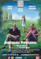 plakat filmu Sentiments provisoires